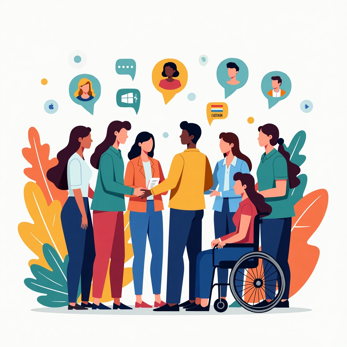 Allied health occupational therapist handshake